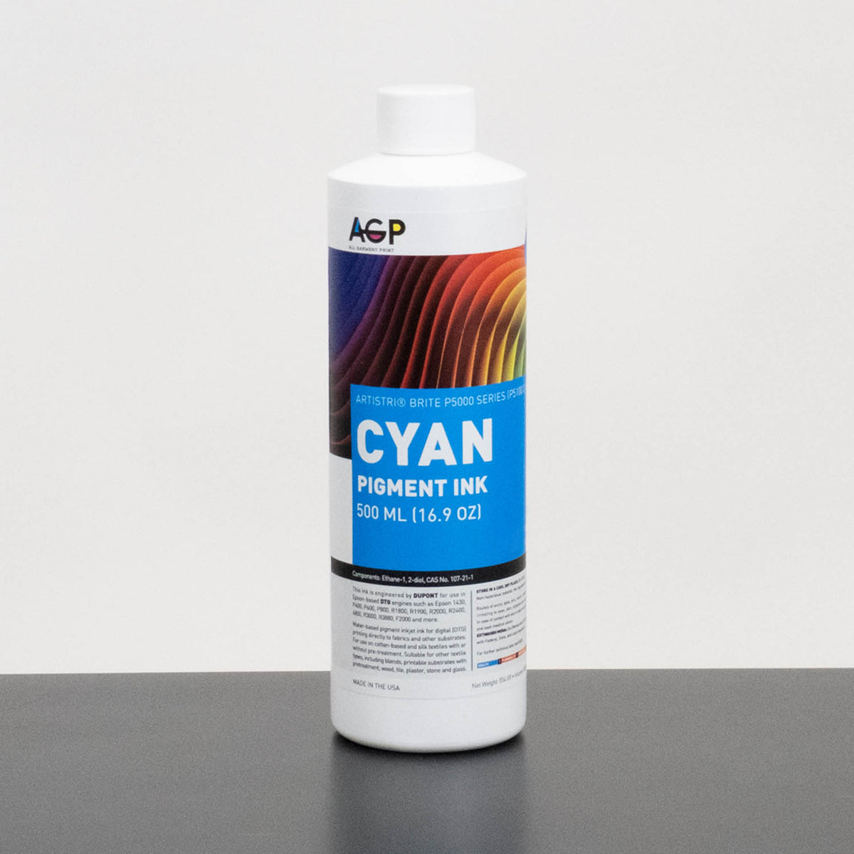 AGP – All Garment Print Wholesale DuPont Artistri Brite P5000 Series Bulk DTG Textile Ink for Epson