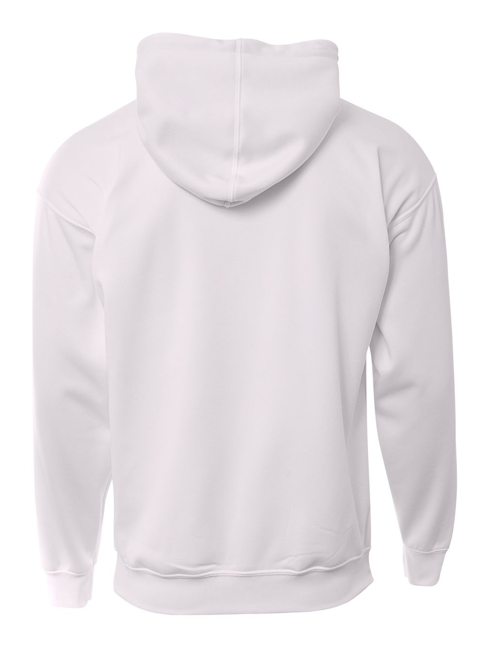 A4 Sublimation White Sprint Fleece Hoodie N4279