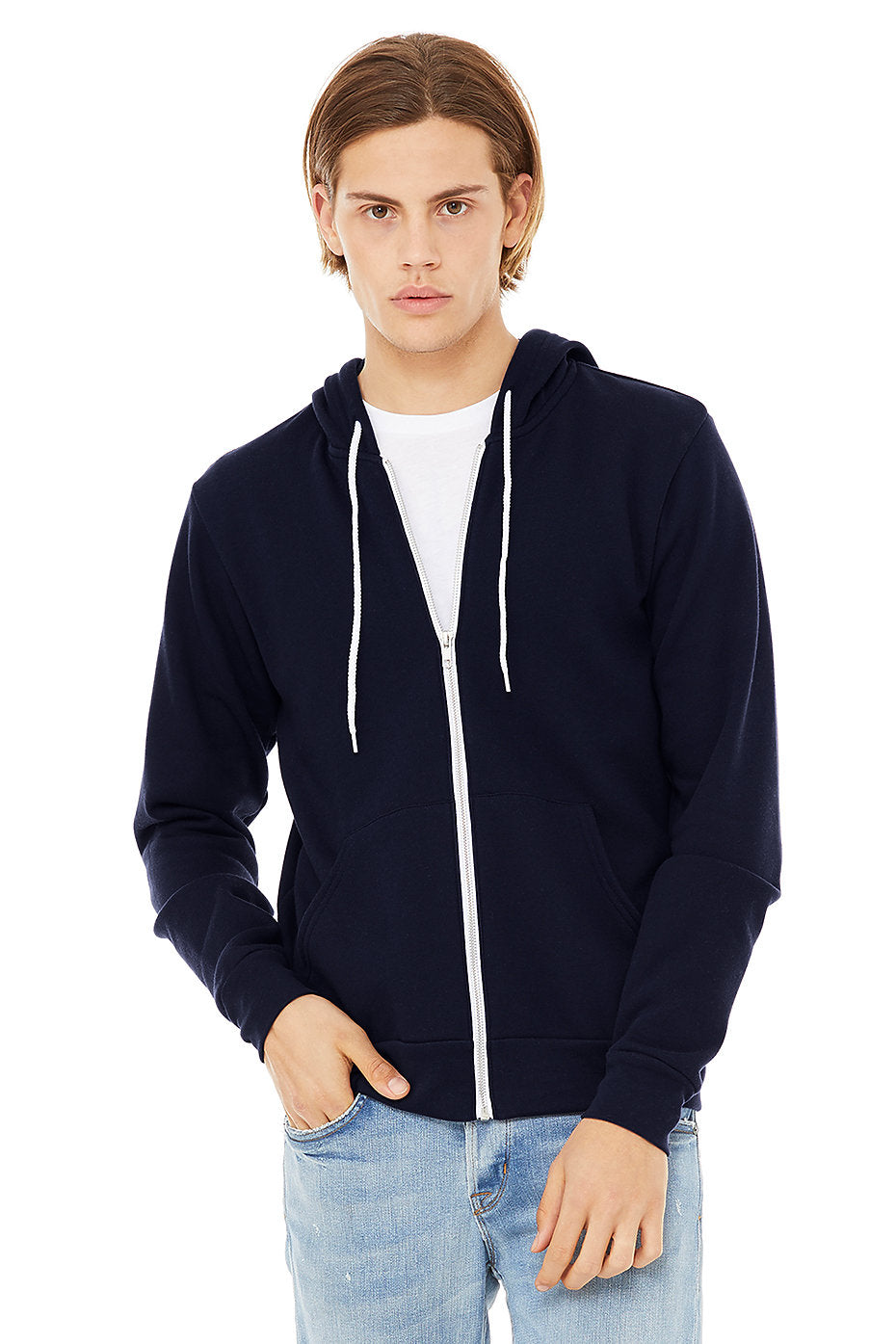 3739 BELLA CANVAS UNISEX SPONGE FLEECE FULL-ZIP HOODIE – Aviva