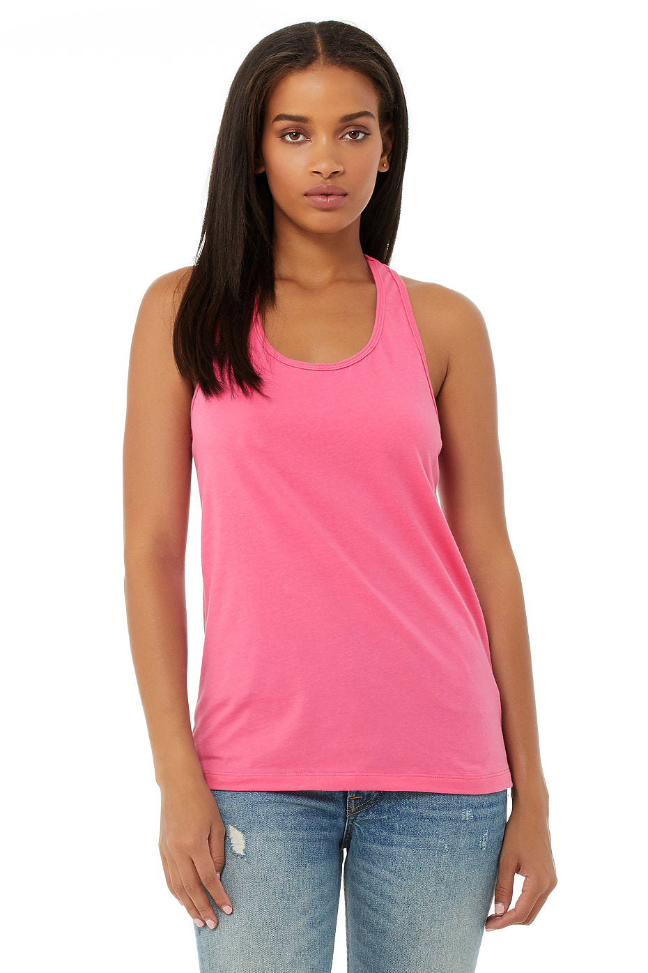 Sheer Rib Racerback Bella BELLA 6008 WOMEN'S JERSEY RACERBACK TANK – Aviva Wholesale