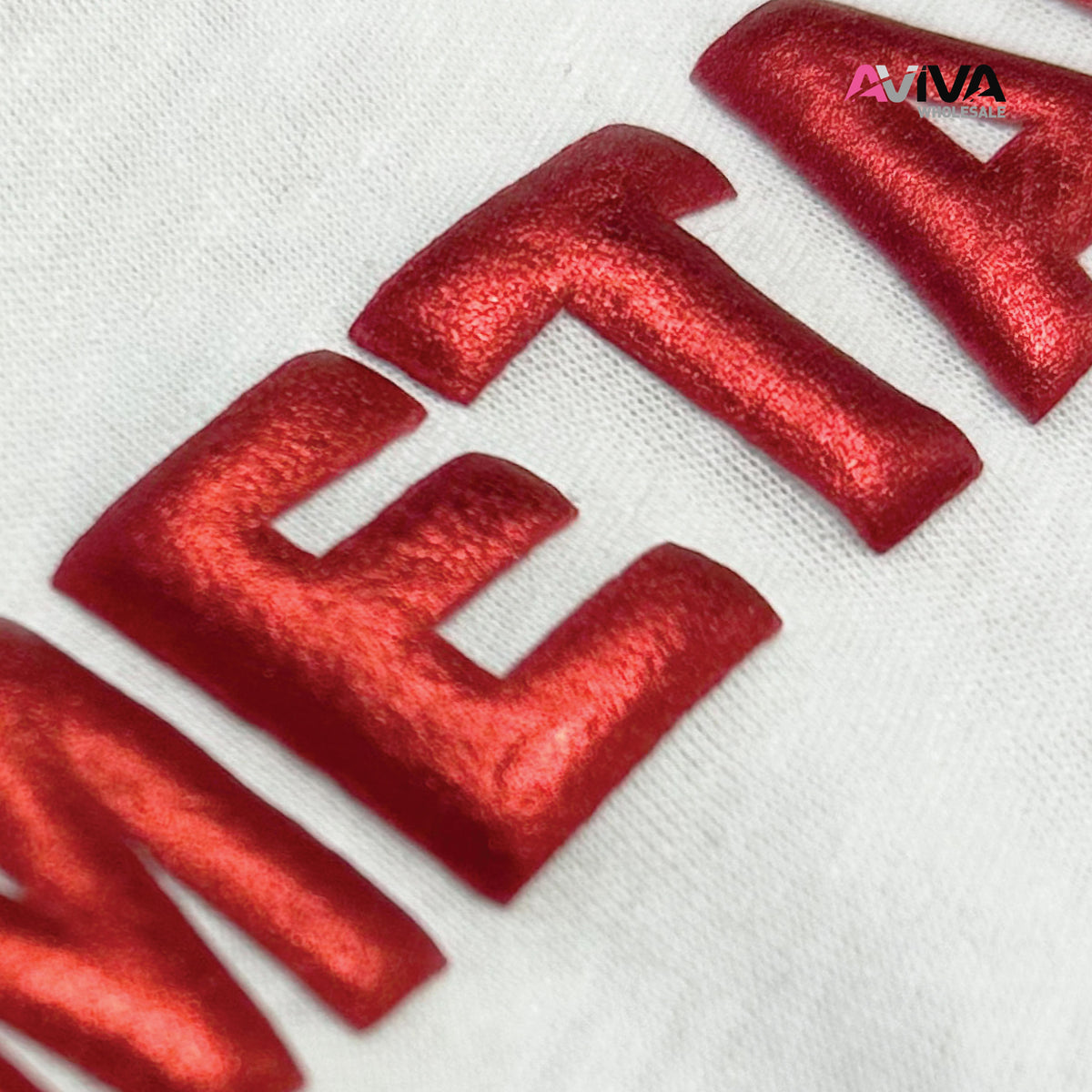 Metallic Puff Ultra Flex 3D PUFF Metallic 20” wide Heat TRANSFER Vinyl for T-Shirt a ...