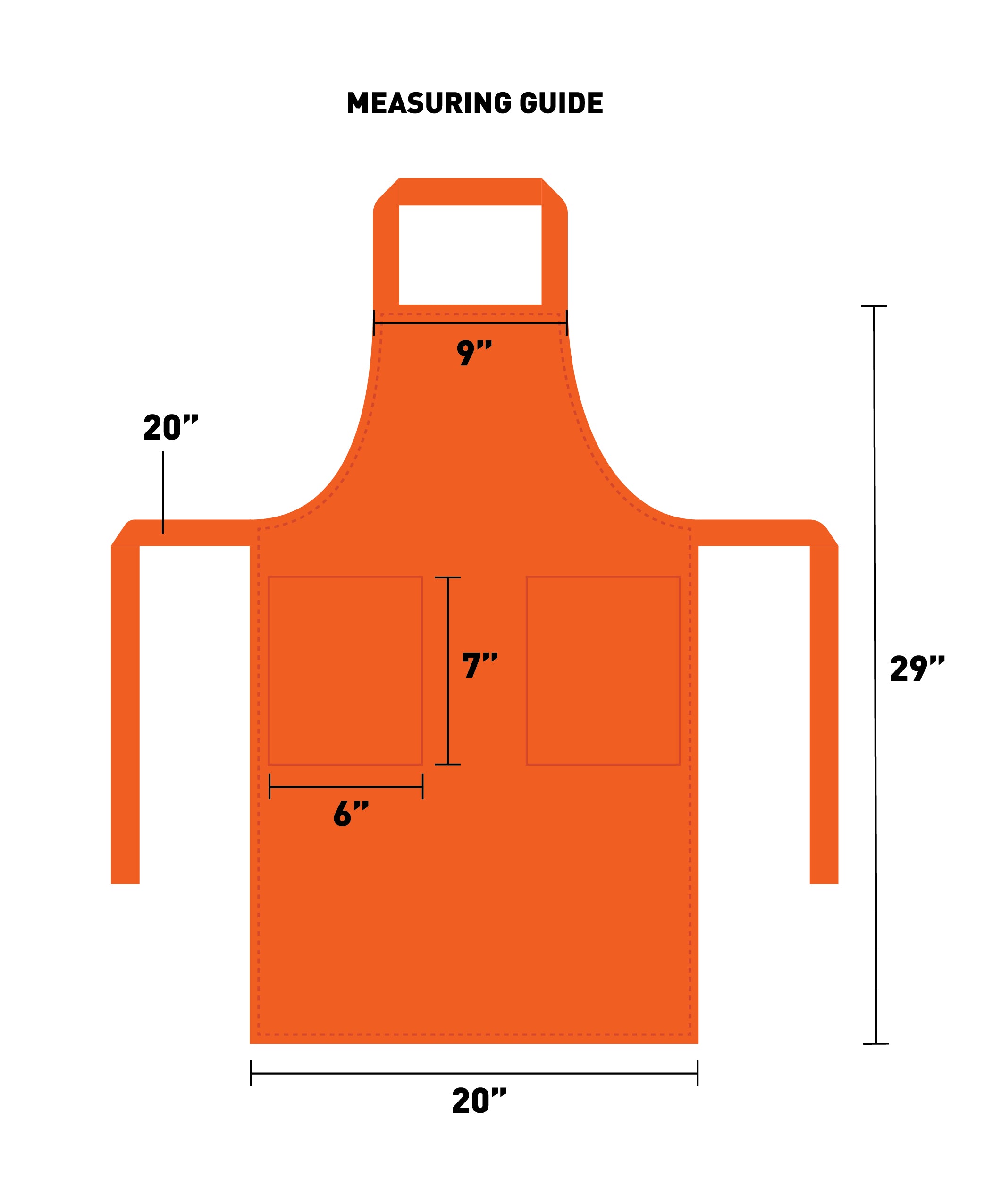 Laviva Sports™ Full Length Apron with 2 Patch Pockets – Aviva