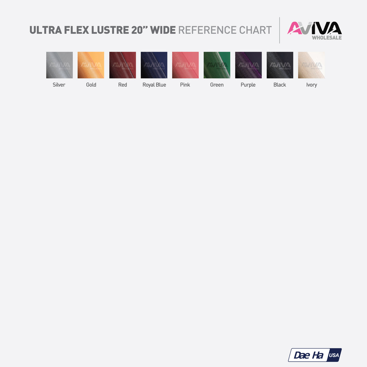 Ultra Flex Lustre 20” wide Heat Transfer Vinyl for T-Shirt and Apparel - HTV