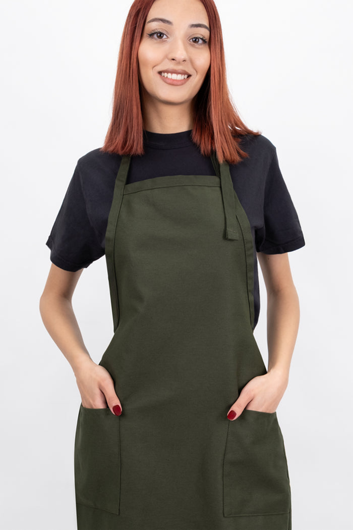 Laviva Sports™ Full Length Apron with 2 Patch Pockets
