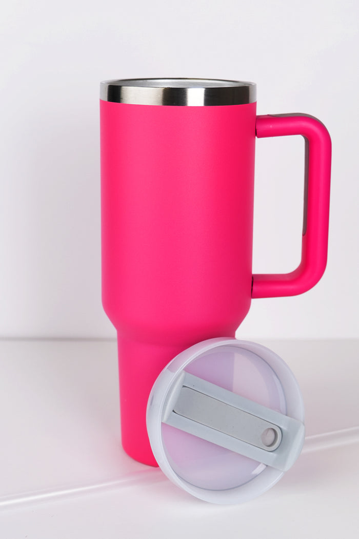 RoadSip Stainless Steel Tumbler with Handle and Sip 40 oz.