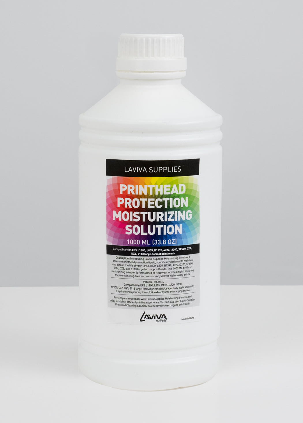 Printhead Protection Moisturizing Solution 33.8oz 1000ML Laviva Supplies