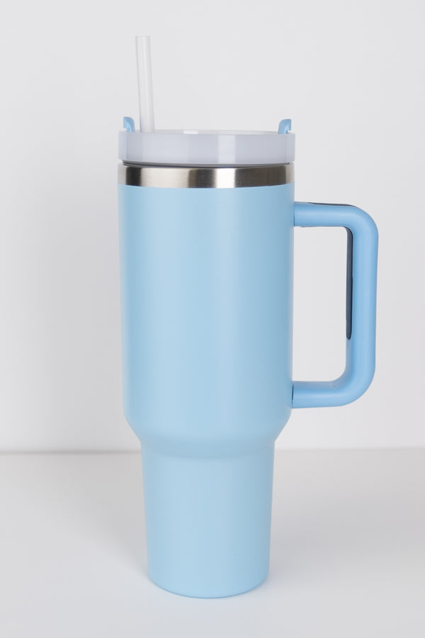 RoadSip Stainless Steel Tumbler with Handle and Sip 40 oz.