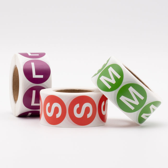 Round Size Labels