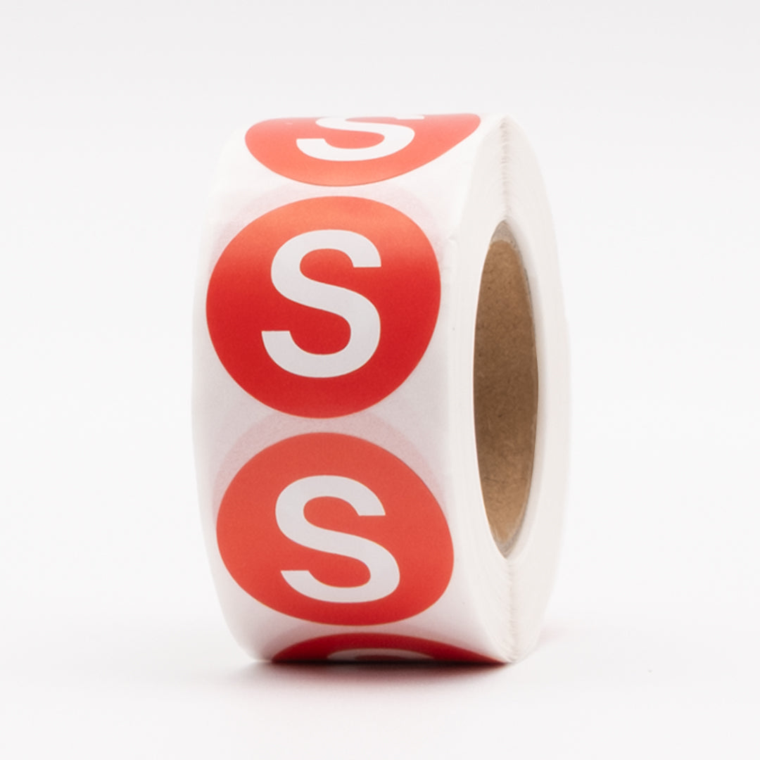 Round Size Labels