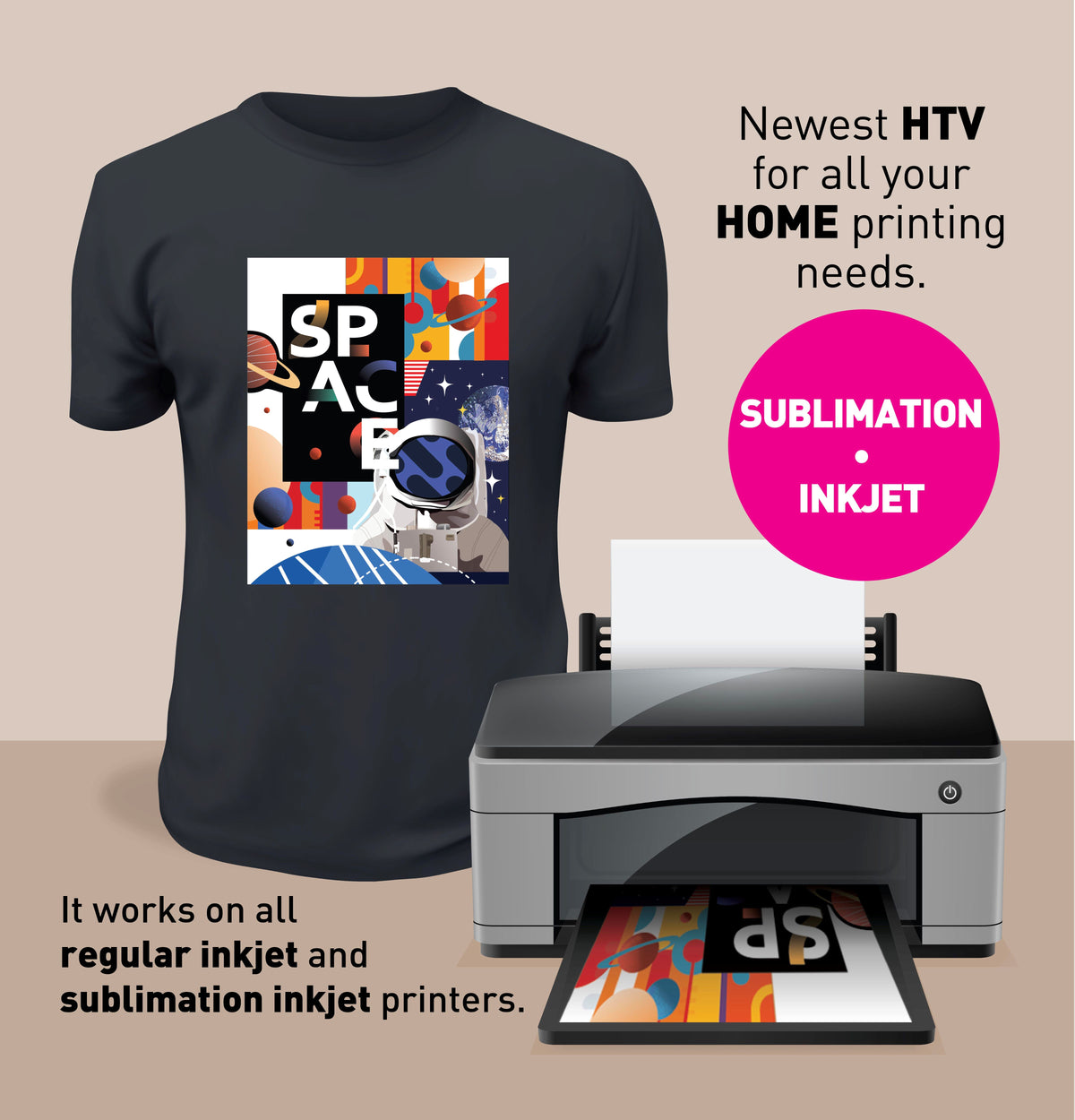 Laviva Sublimation / Inkjet Home Printable Vinyl Dark 8.5 X 11