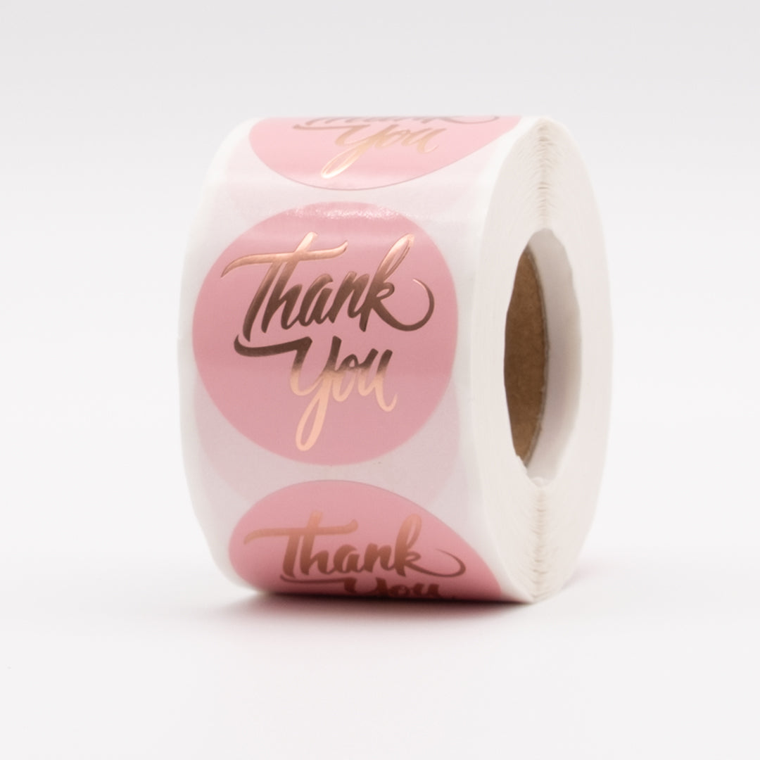 Round "Thank You" Labels