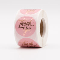 Round "Thank You" Labels