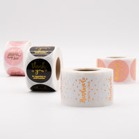 Round "Thank You" Labels