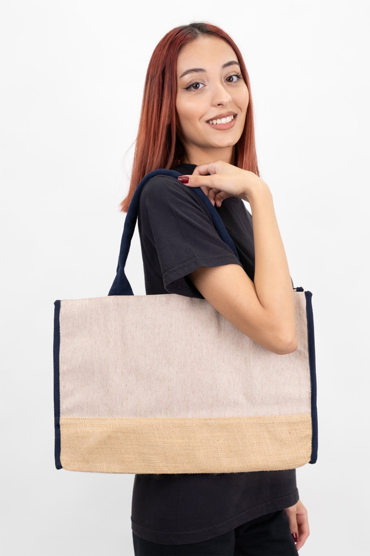 Trimmed Jute Tote Bag - Classy and Eco-Friendly