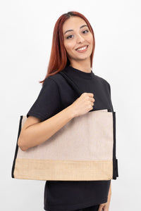Trimmed Jute Tote Bag - Classy and Eco-Friendly
