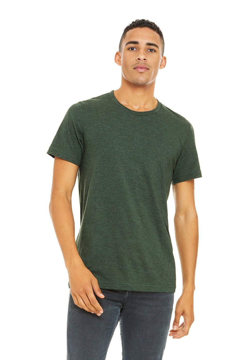 BELLA 3001CVC UNISEX HEATHER JERSEY SHORT SLEEVE TEE