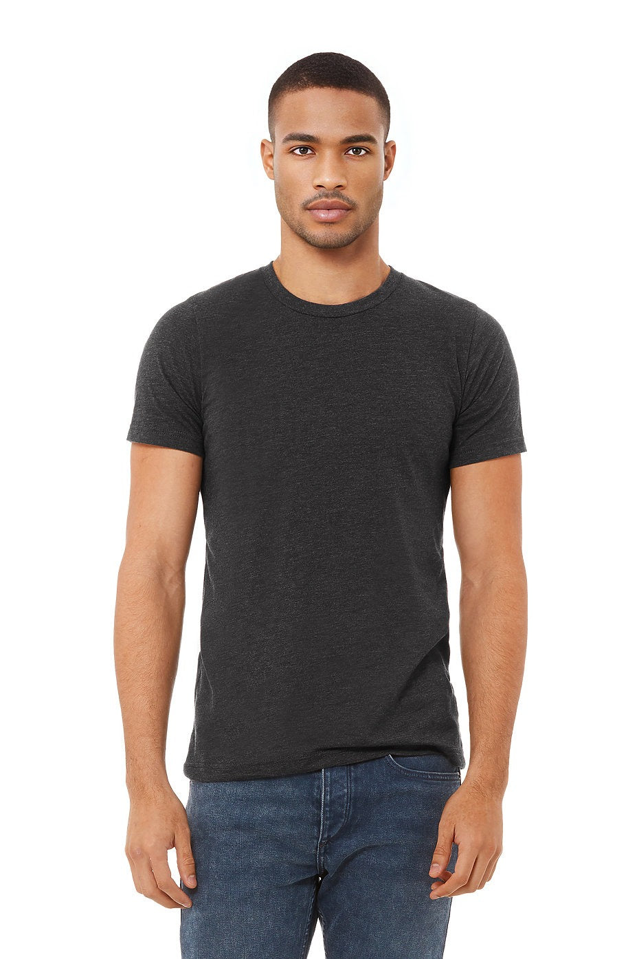 BELLA 3001CVC UNISEX HEATHER JERSEY SHORT SLEEVE TEE