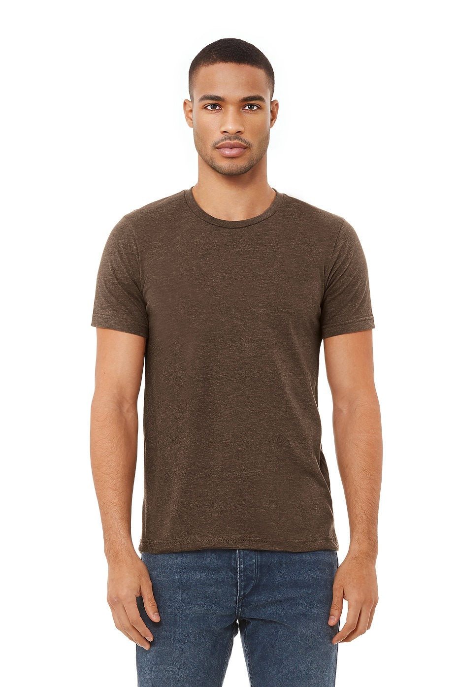 BELLA 3001CVC UNISEX HEATHER JERSEY SHORT SLEEVE TEE