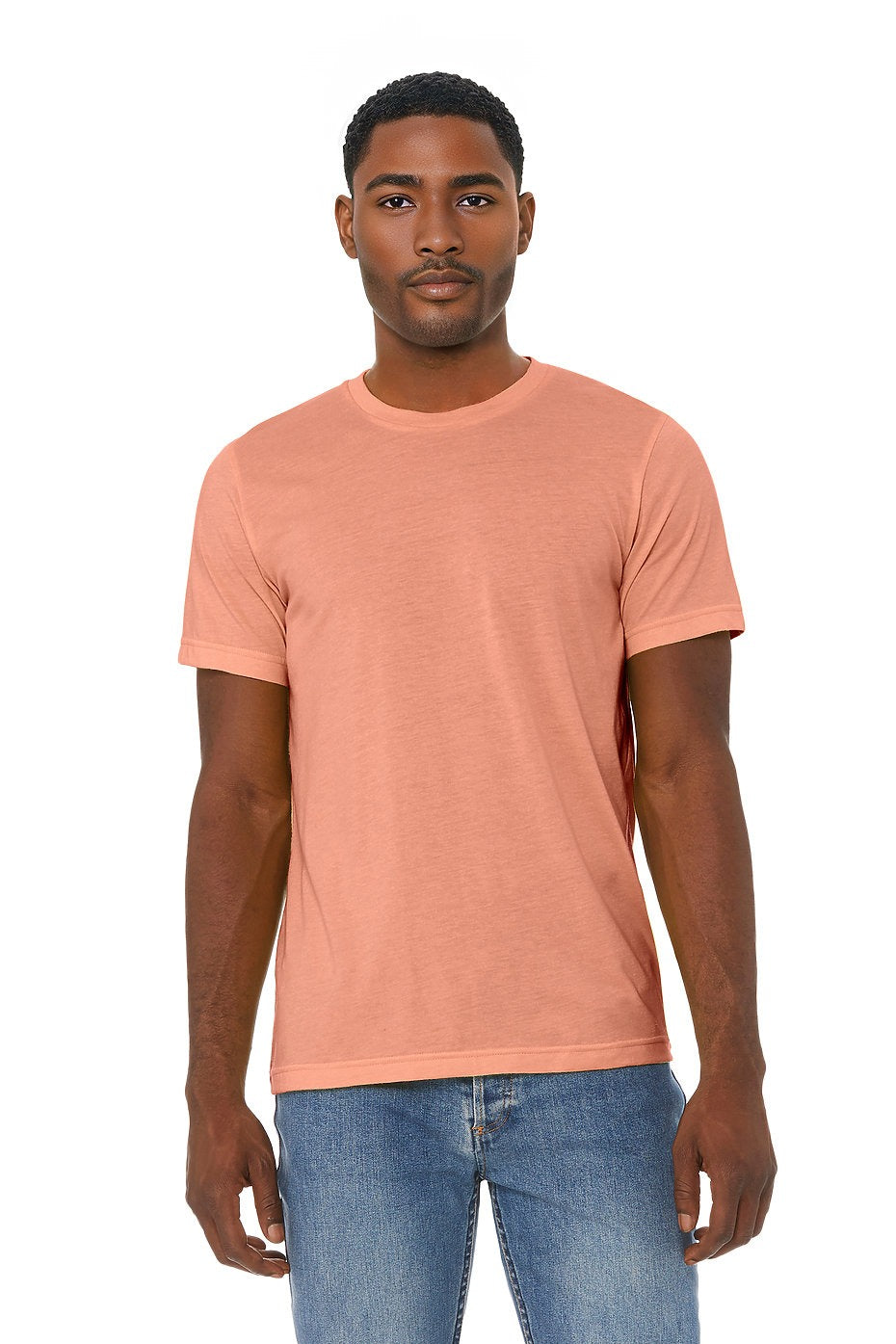 BELLA 3001CVC UNISEX HEATHER JERSEY SHORT SLEEVE TEE