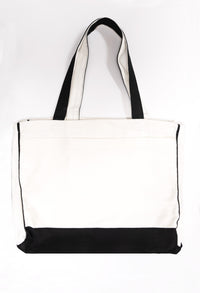 Trimmed Tote Bag - Sleek and Versatile