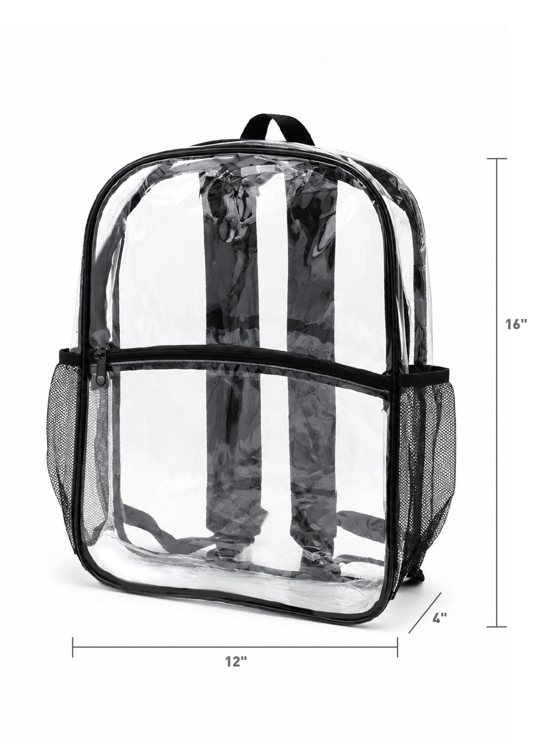 Heavy Duty Clear Stadium and School Bags - Premium Transparent PVC