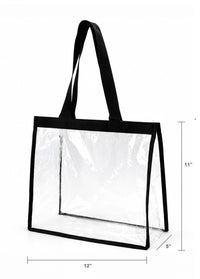 Heavy Duty Clear Stadium and School Bags - Premium Transparent PVC Backpack, Tote, Crossbody & Hip Bag