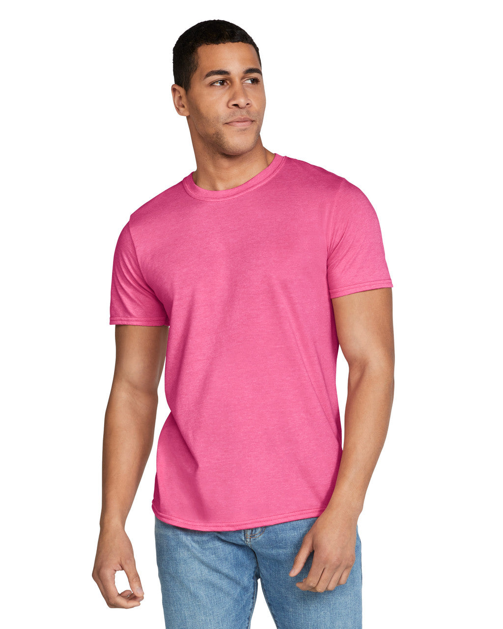 Gildan Ring Spun T-Shirt 64000 – Dark Heather, Größe 2XL, 100% Baumwolle (150 G/m²), Vorgeschnürt
