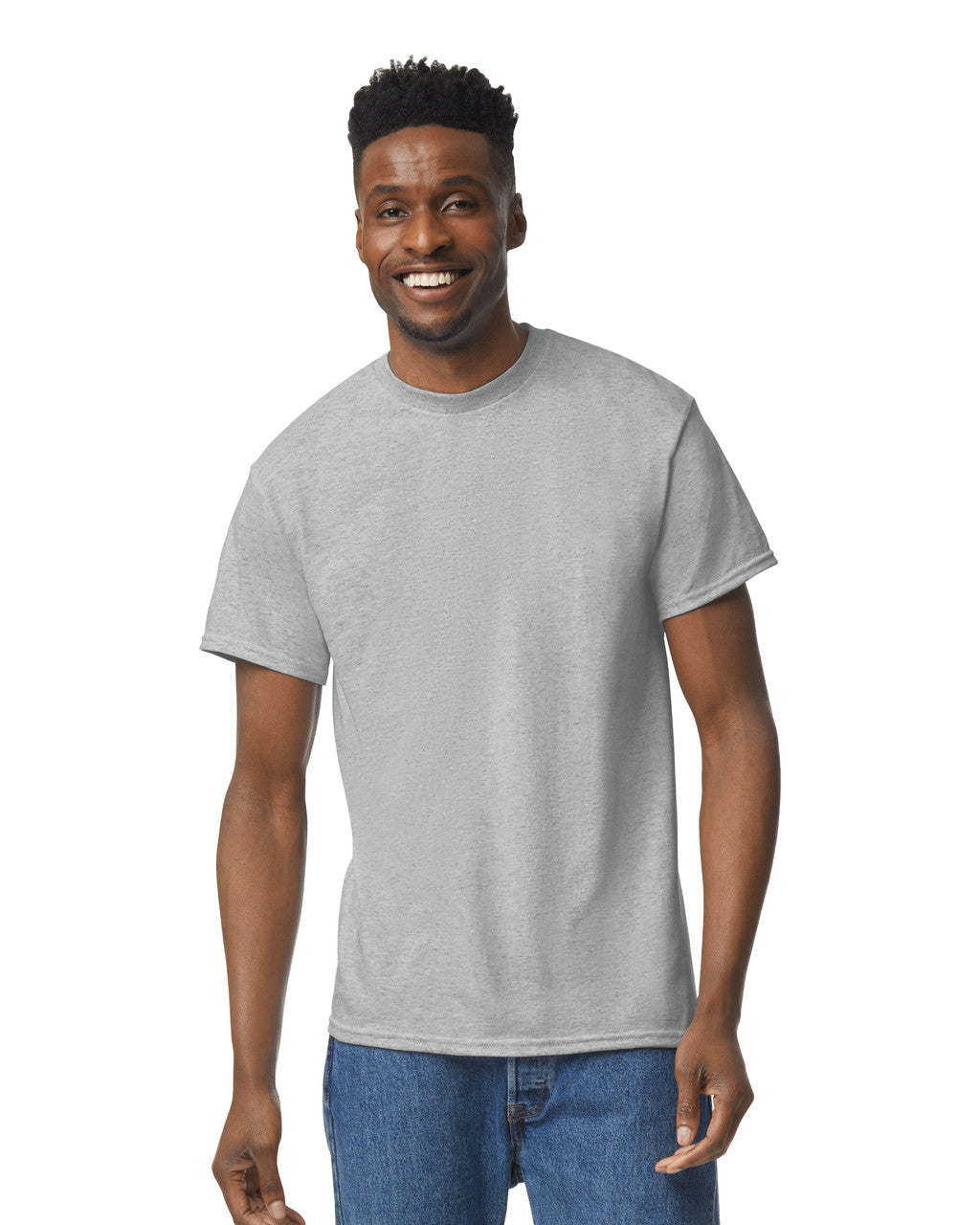 Heather gray best sale gildan t shirt