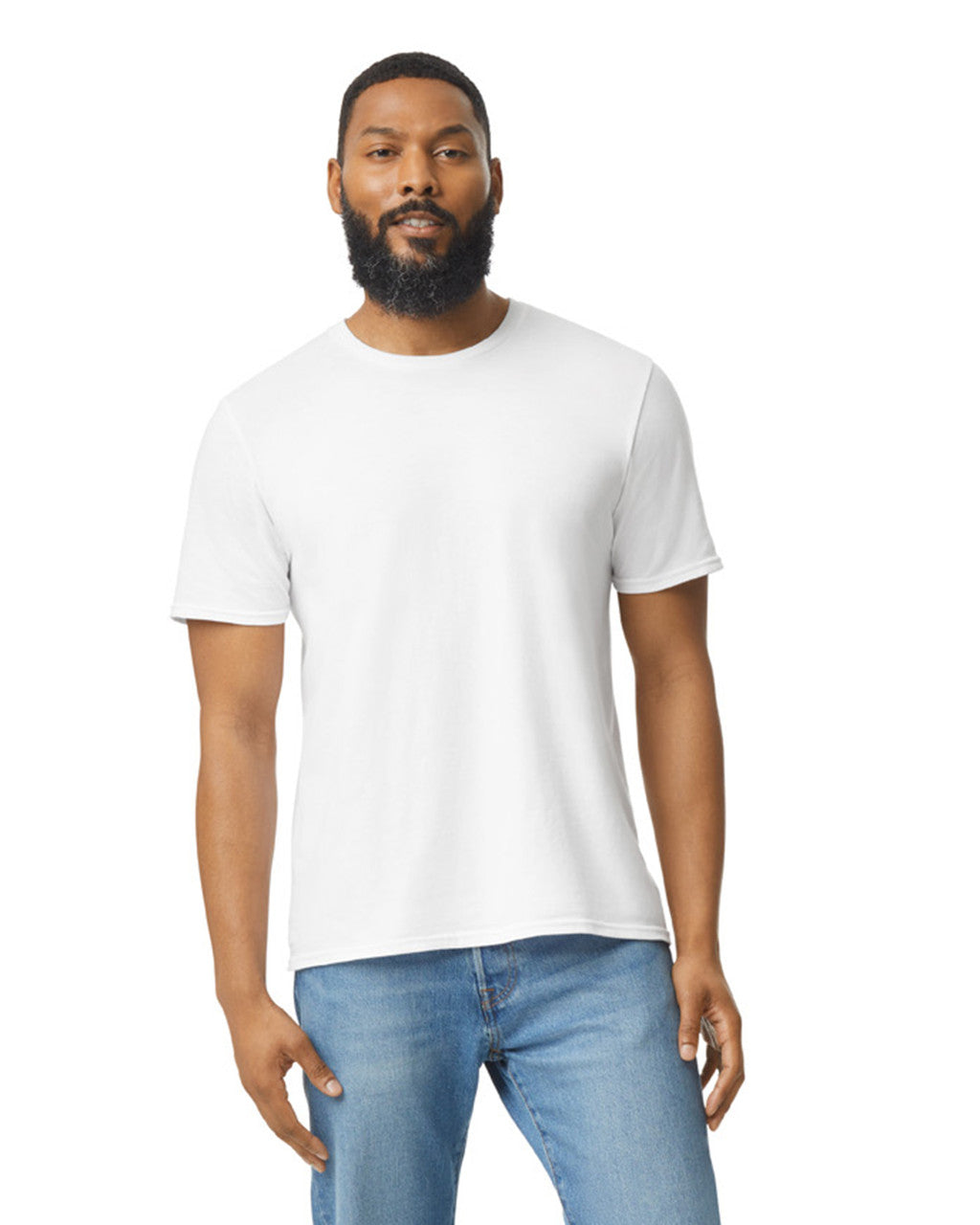 Gildan plain best sale white t shirts