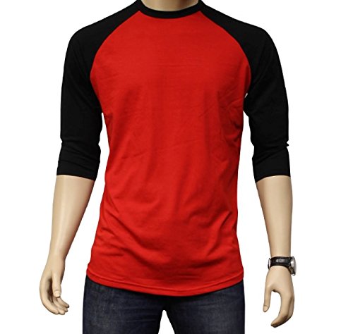 Black and store red baseball tee