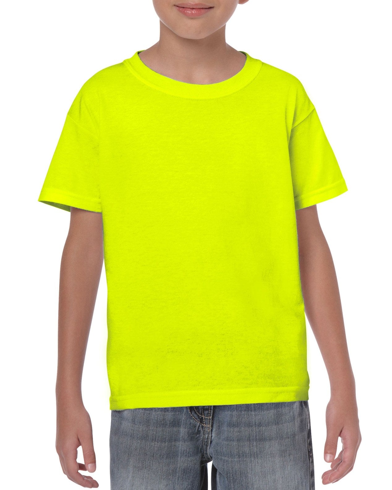 Neon green hot sale gildan shirt