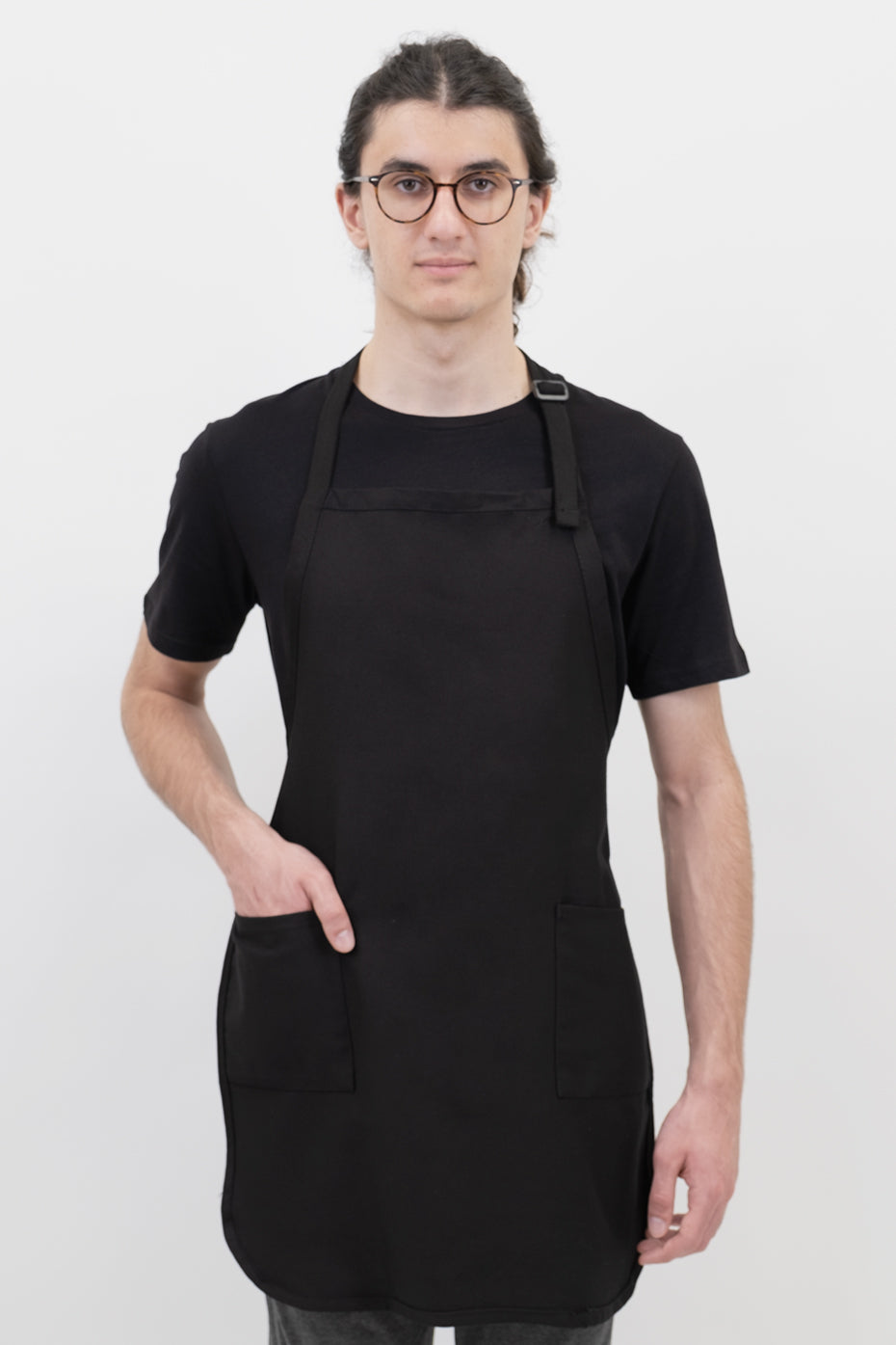 A&S () Apron 2 黒 Laviva Sports™ Full Length Apron with 2 Patch Pockets – Aviva