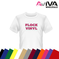 Ultra Flex Flock Golden Yellow 20” wide Heat TRANSFER Vinyl for T-Shirt and Apparel - HTV