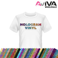 Ultra Flex Hologram Purple 20” wide Heat TRANSFER Vinyl for T-Shirt and Apparel - HTV