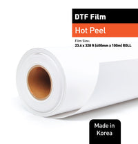 23,6" x 328 ft DTF Film Hot Peel / Cold Peel Direct to Film Roll