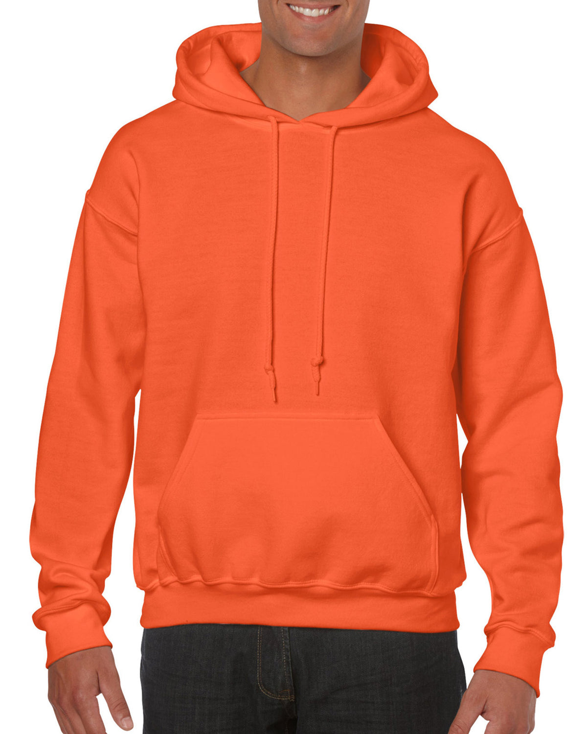 Orange  Heavy Blend Adult Hooded Sweatshirt