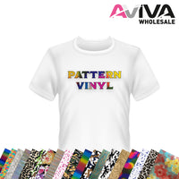 Ultra Flex Pattern Foil Multi Stripe 117 20” wide Heat TRANSFER Vinyl for T-Shirt and Apparel - HTV
