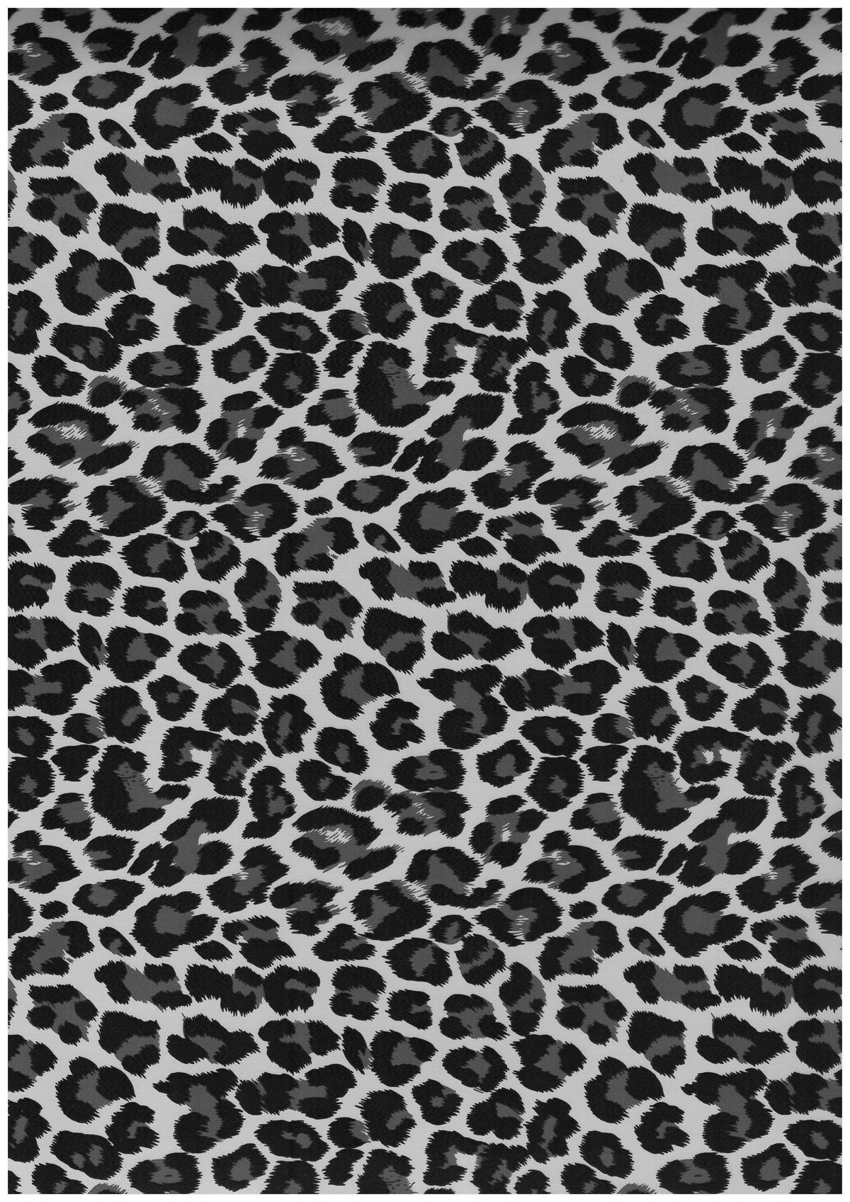Ultra Flex Pattern Foil Leopard-Silver 20” wide Heat TRANSFER Vinyl for T-Shirt and Apparel - HTV