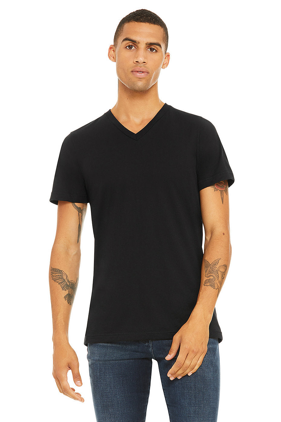 Cheap black v neck t outlet shirts