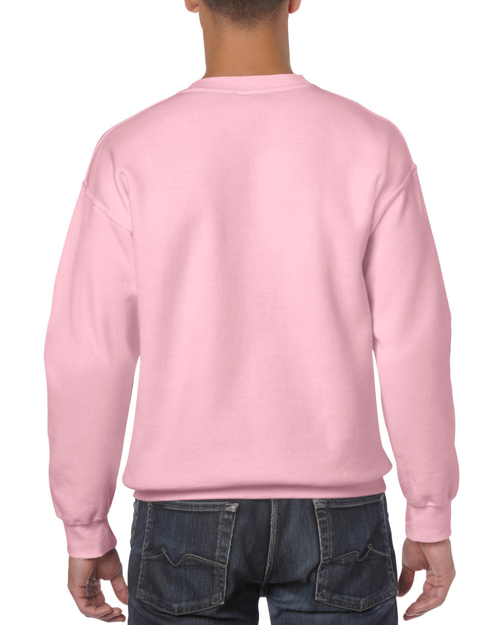 Gildan Men's Fleece Crewneck Sweatshirt, Style G18000 Light Pink