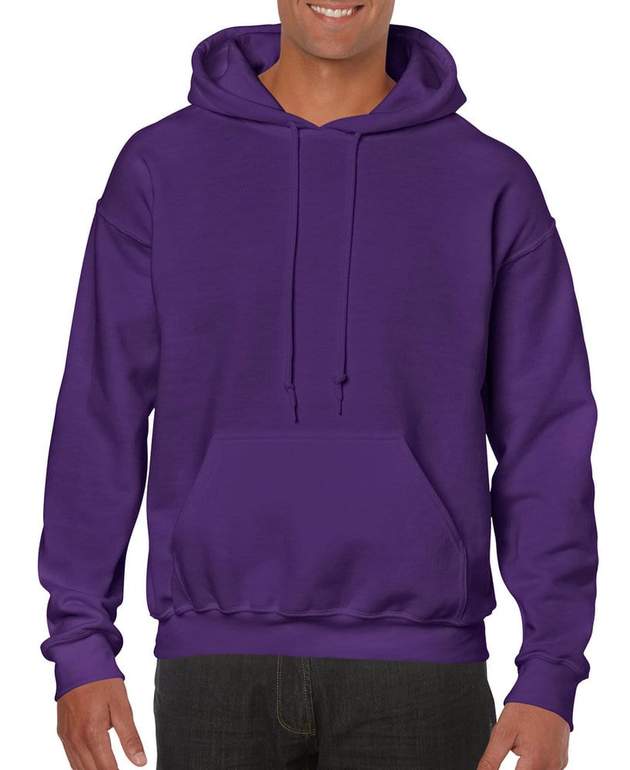 Purple  Heavy Blend Adult Hooded Sweatshirt