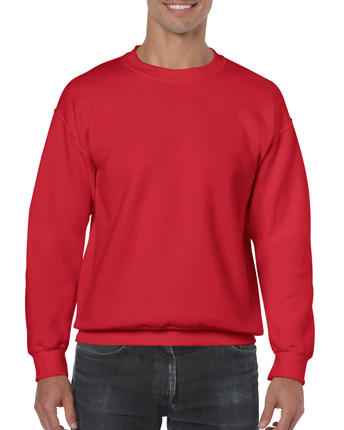 Red Adult Crewneck Sweatshirt