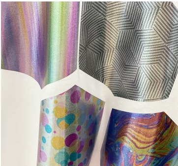 Ultra Flex Shimmer Multi Stripe 117 20” wide Heat TRANSFER Vinyl for T-Shirt and Apparel - HTV