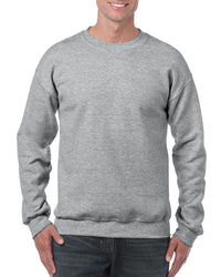 Grey Heavy Blend Adult Crewneck Sweatshirt